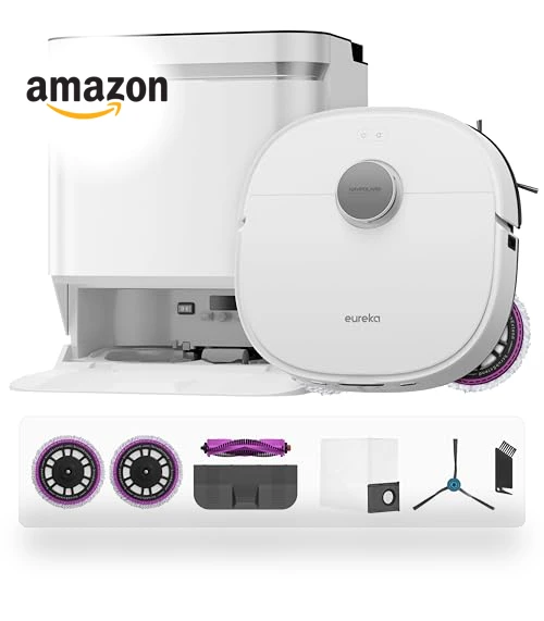 Ultra Robot Vacuum and Mop with Self Emptying Base — Smart Cleaning Robots, Eureka