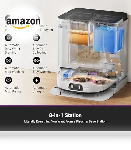 Ultra Robot Vacuum and Mop with Self Emptying Base — Smart Cleaning Robots, Eureka