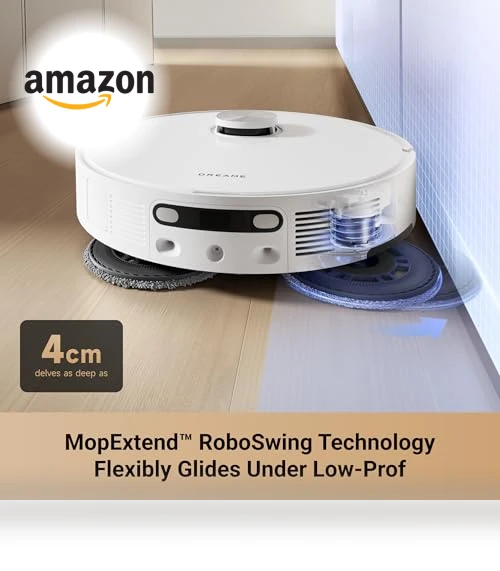 Robot Vacuum and Mop with 10,000Pa Suction, MopExtend Technology — Smart Cleaning Robots, Dreame