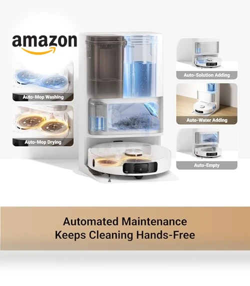 Robot Vacuum and Mop with 10,000Pa Suction, MopExtend Technology — Smart Cleaning Robots, Dreame