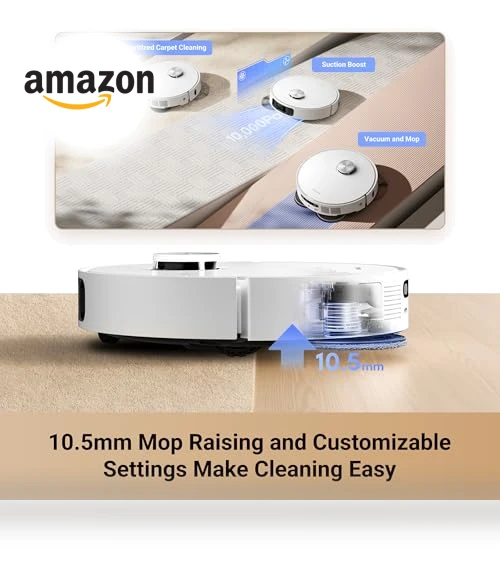 Robot Vacuum and Mop with 10,000Pa Suction, MopExtend Technology — Smart Cleaning Robots, Dreame