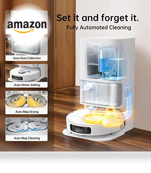 L10s Ultra Robot Vacuum and Mop Combo with Self-Emptying Base — Smart Cleaning Robots, Dreame