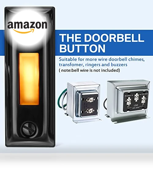 Heavy Duty Metal Doorbell Push Button with LED Light — Push Buttons, Dreyoo