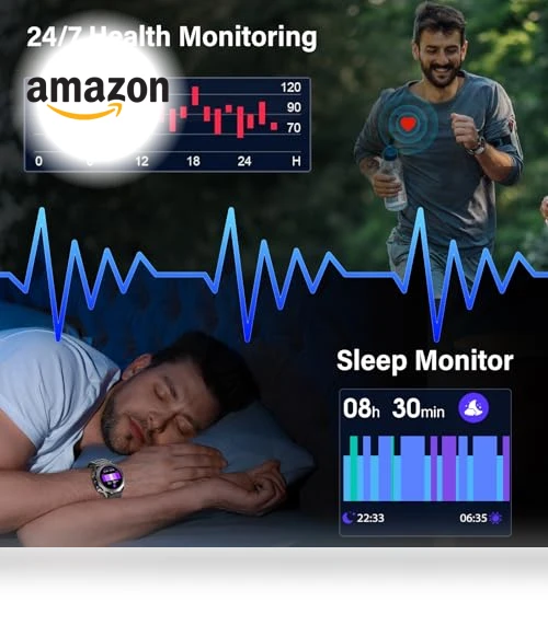Military Smart Watch with Call Function, 1.39" HD Display, 110+ Sport Modes, IP68 Waterproof — Smartwatches, Atheewon