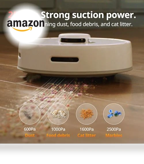 Mini Robot Vacuum and Mop Combo with Self-Emptying Base, LiDAR Navigation — Smart Cleaning Robots, SwitchBot