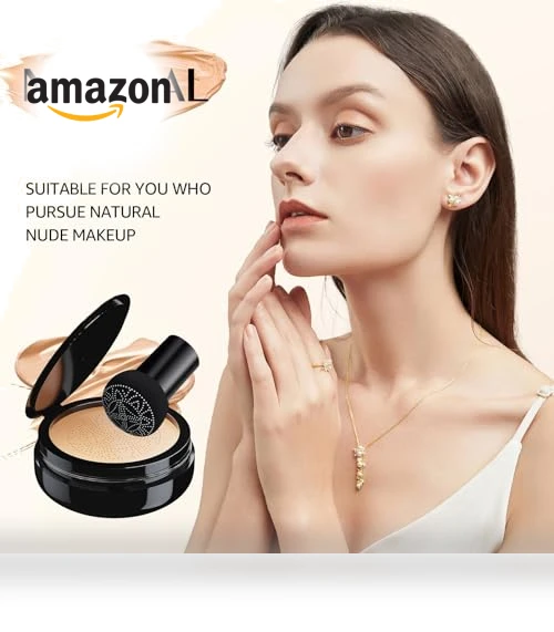 Mushroom Head Air Cushion CC Cream - BB Cream Face Makeup Foundation for Mature Skin — Concealer, OETUIOW