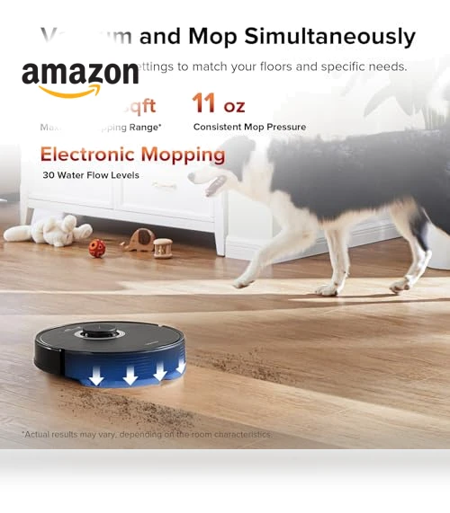 Robot Vacuum and Mop with LiDAR Navigation, 4200Pa Suction — Smart Cleaning Robots, Roborock
