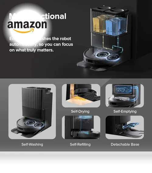 Robot Vacuum and Mop Combo with Self-Drying and Auto Mop Washing — Smart Cleaning Robots, Roborock