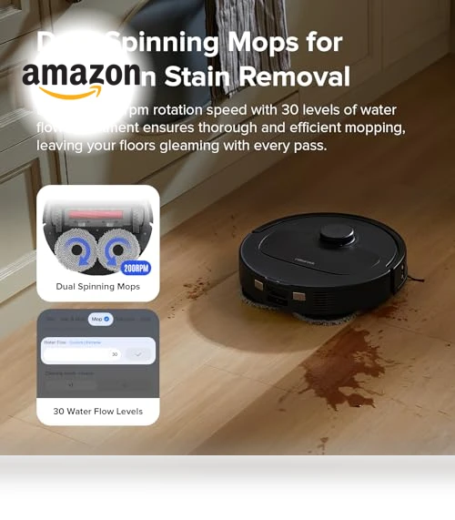Robot Vacuum and Mop Combo with Self-Drying and Auto Mop Washing — Smart Cleaning Robots, Roborock