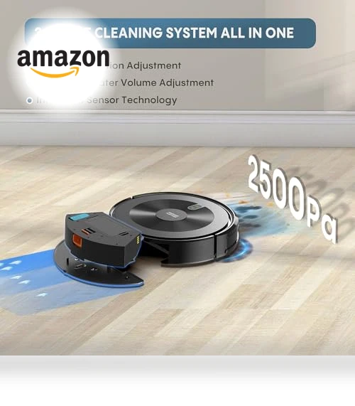 Robot Vacuum and Mop Combo with Alexa/APP Control — Smart Cleaning Robots, AZQQ
