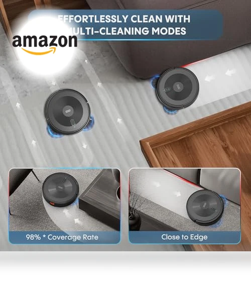 Robot Vacuum and Mop Combo with Alexa/APP Control — Smart Cleaning Robots, AZQQ