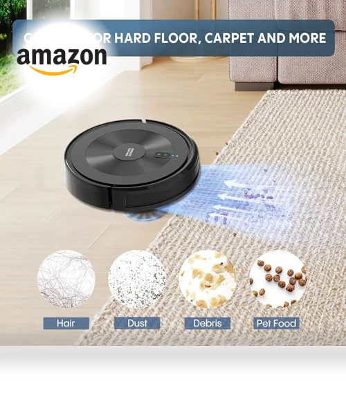 Robot Vacuum and Mop Combo with Alexa/APP Control — Smart Cleaning Robots, AZQQ