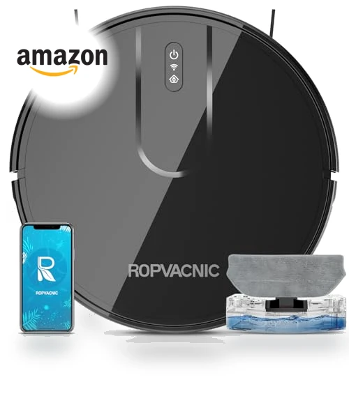 Robot Vacuum and Mop Combo with 4000Pa Suction, Self-Charging, Advanced Obstacle Avoidance — Smart Cleaning Robots, ROPVACNIC
