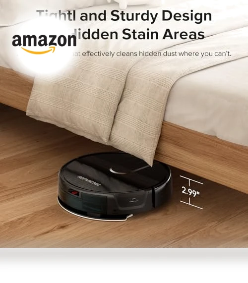 Robot Vacuum and Mop Combo with 4000Pa Suction, Self-Charging, Advanced Obstacle Avoidance — Smart Cleaning Robots, ROPVACNIC
