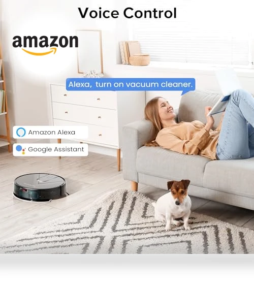 Robot Vacuum and Mop Combo with 4000Pa Suction, Self-Charging, Advanced Obstacle Avoidance — Smart Cleaning Robots, ROPVACNIC