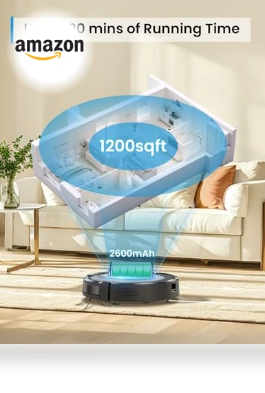 Robot Vacuum and Mop Combo for Pet Hair, 2-in-1 Mopping Robotic Vacuum Cleaner — Smart Cleaning Robots, PSUK
