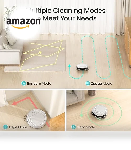 Robot Vacuum Cleaner with Strong Suction, Wi-Fi/App/Alexa Control — Smart Cleaning Robots, Lefant