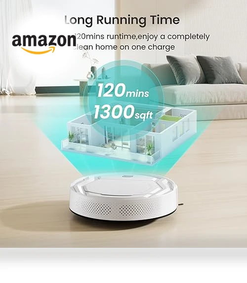 Robot Vacuum Cleaner with Strong Suction, Wi-Fi/App/Alexa Control — Smart Cleaning Robots, Lefant