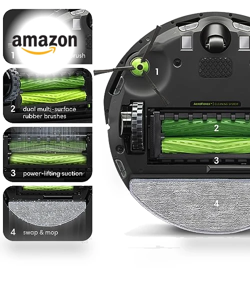 Robot Vacuum & Mop with Smart Mapping - Ideal for Pet Hair, Carpet and Hard Floors — Smart Cleaning Robots, iRobot