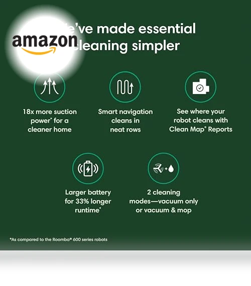 Robot Vacuum & Mop with Smart Navigation and Self-Charging — Smart Cleaning Robots, iRobot