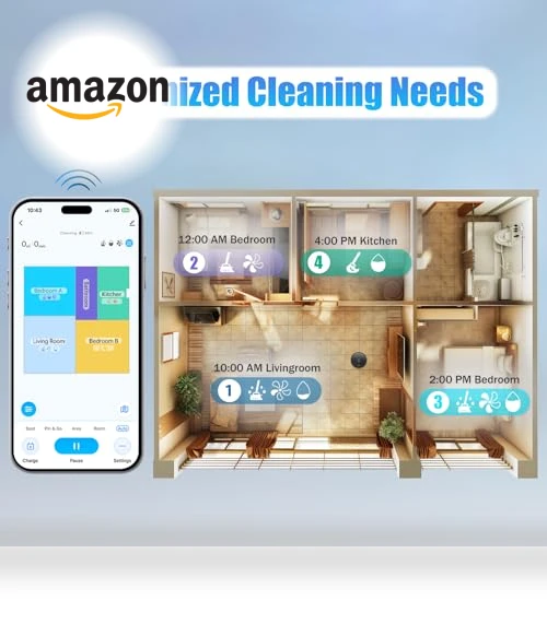Self-Emptying Robot Vacuum and Mop Combo with 60-Day Capacity — Smart Cleaning Robots, FIXR