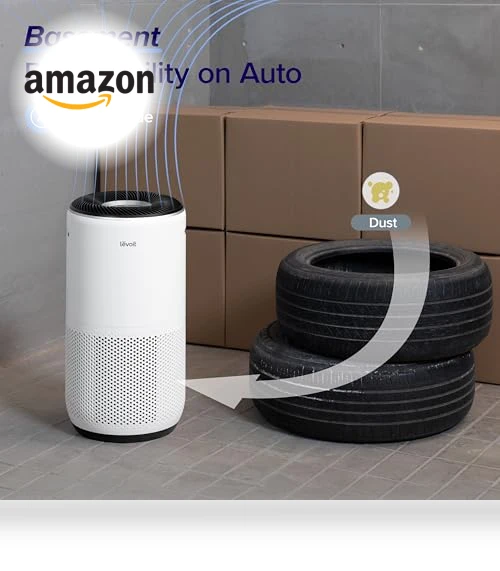 Smart Air Purifier for Large Rooms up to 1980 Sq Ft with HEPA Filter and WiFi — Air Purifier Components & Enhancements, LEVOIT