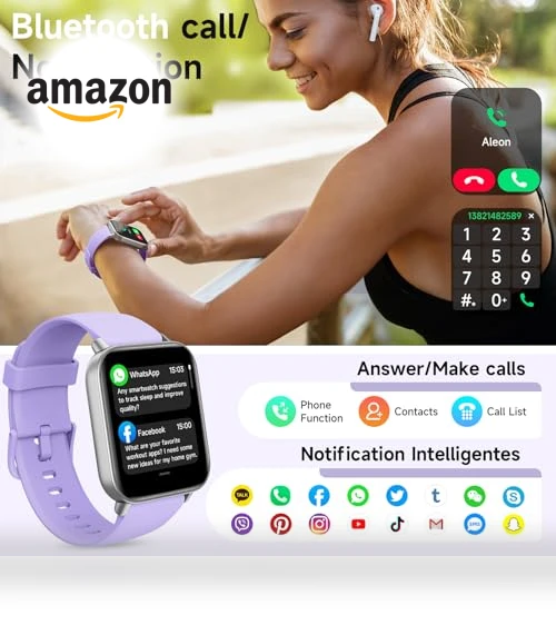 Smart Watch for Women with Alexa, Fitness Tracker, Heart Rate Monitor — Smartwatches, Hingso