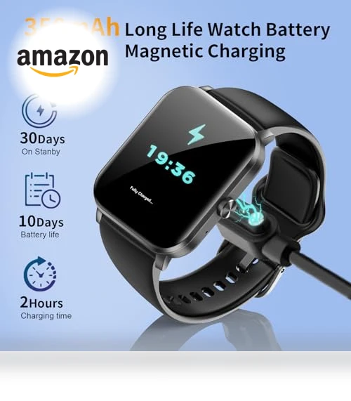 1.85" HD Fitness Smartwatch with Bluetooth Calling — Smartwatches, QONBINK
