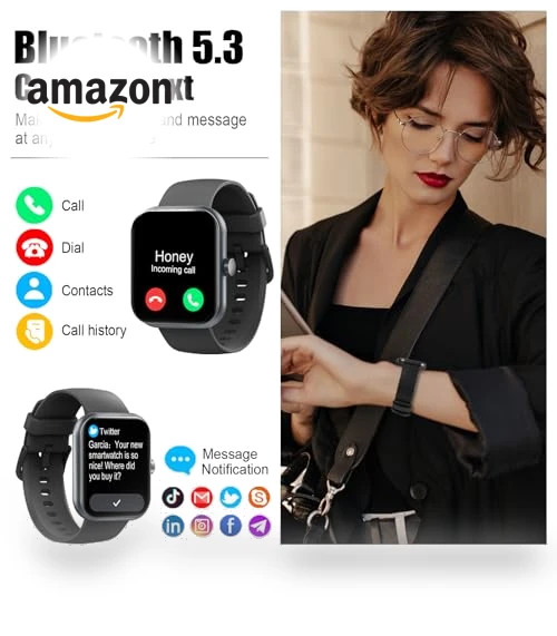 1.96" Fitness Tracker Smartwatch with Heart Rate Monitor — Smartwatches, Coucur