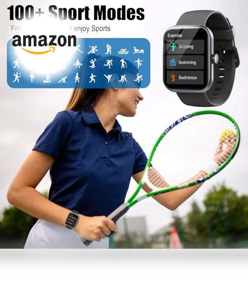 1.96" Fitness Tracker Smartwatch with Heart Rate Monitor — Smartwatches, Coucur
