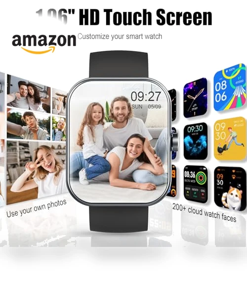 1.96" Fitness Tracker Smartwatch with Heart Rate Monitor — Smartwatches, Coucur