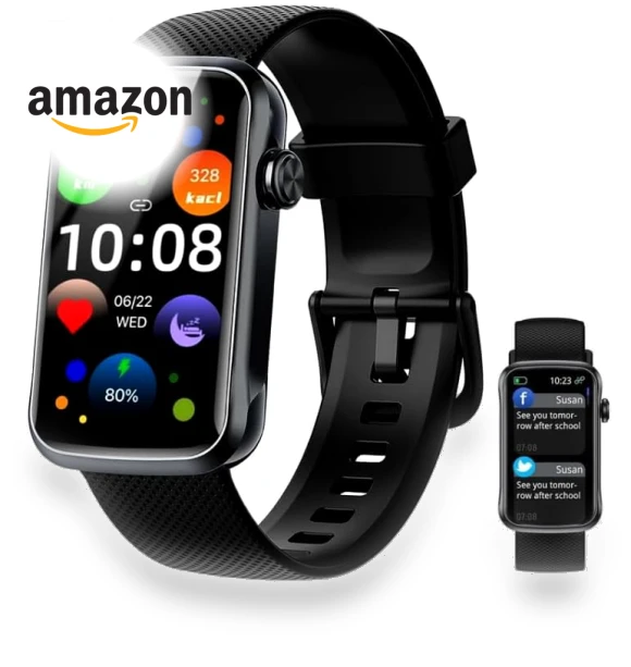 Smart Watch with 24 Sport Modes, IP68 Waterproof, Heart Rate Monitor — Smartwatches, Fempoin