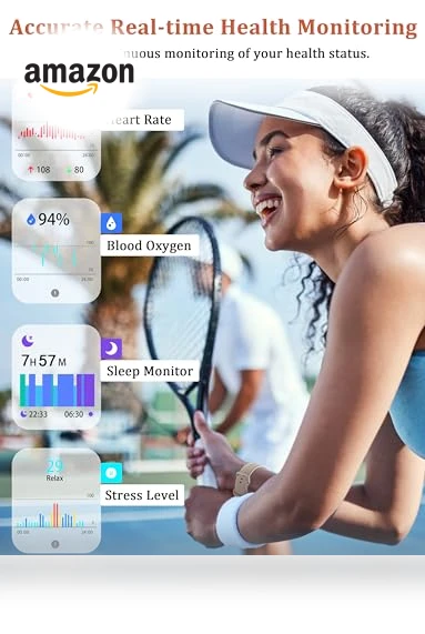 Alexa Built-in Smart Watch with Health Monitoring — Smartwatches, LODIMEKE