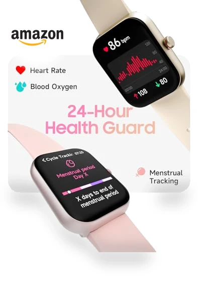 Smart Watch for Women with Alexa, Fitness Tracker, Heart Rate Monitor — Smartwatches, TOOBUR