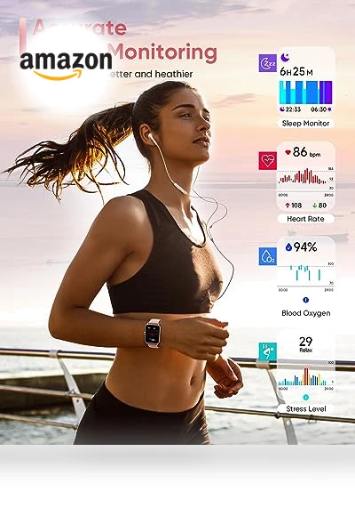 Smart Watch for Women with Alexa, Fitness Tracker, Bluetooth Call — Smartwatches, Fitpolo