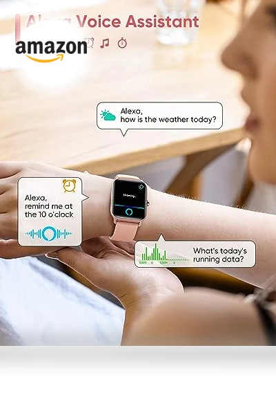 Smart Watch for Women with Alexa, Fitness Tracker, Bluetooth Call — Smartwatches, Fitpolo