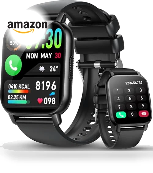 Smart Watch with Bluetooth Call, Fitness Tracking, 1.85" Touch Screen — Smartwatches, WeurGhy