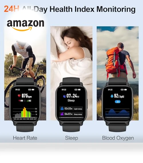 Smart Watch with Bluetooth Call, Fitness Tracking, 1.85" Touch Screen — Smartwatches, WeurGhy