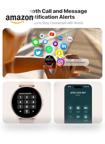 HD Smartwatch with Bluetooth Calling, 100+ Sport Modes, IP68 Waterproof — Smartwatches, JeeJTek