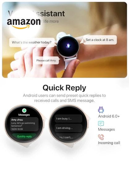 HD Smartwatch with Bluetooth Calling, 100+ Sport Modes, IP68 Waterproof — Smartwatches, JeeJTek