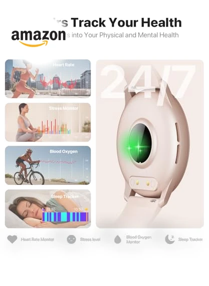 HD Smartwatch with Bluetooth Calling, 100+ Sport Modes, IP68 Waterproof — Smartwatches, JeeJTek