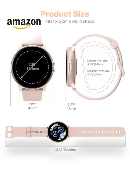 HD Smartwatch with Bluetooth Calling, 100+ Sport Modes, IP68 Waterproof — Smartwatches, JeeJTek