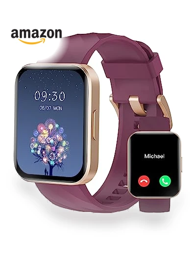 Smart Watch with Call Function, Fitness Tracker, Heart Rate Monitor — Smartwatches, RUIMEN