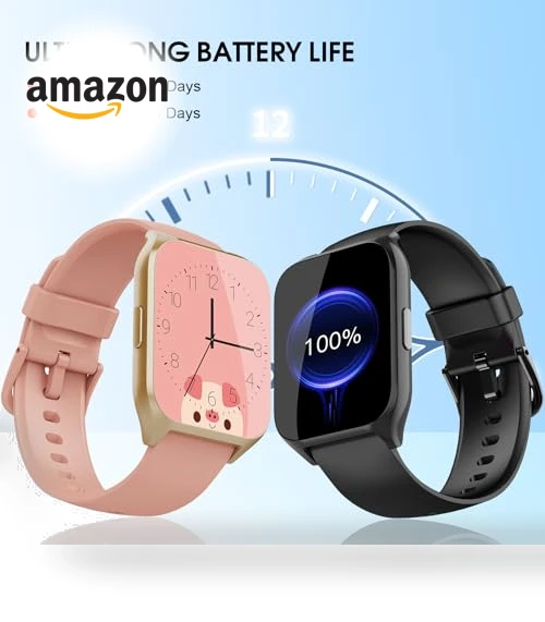 Smart Watch with Bluetooth Calling, 1.85" HD Touch Screen, Fitness Tracker — Smartwatches, aycy