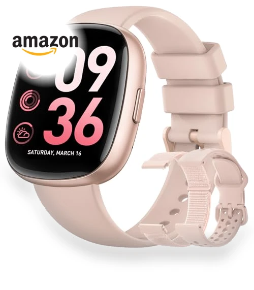 Smart Watch with Call Function, Fitness Tracker, Heart Rate Monitor, Waterproof — Smartwatches, Sanorum