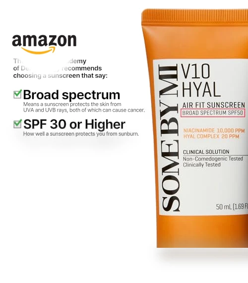 V10 Hyal Air Fit Sunscreen SPF 50 - Korean Centella Sunscreen for Sensitive Skin — Post-Sun Care, SOME BY MI