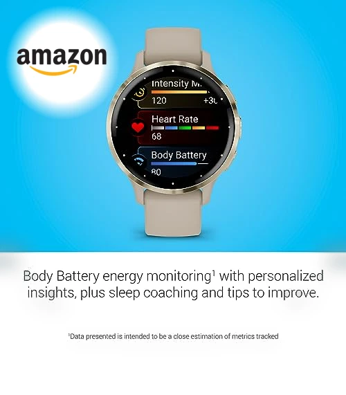 Venu 3S Smart Watch with AMOLED Display and Built-in GPS — Smartwatches, Garmin