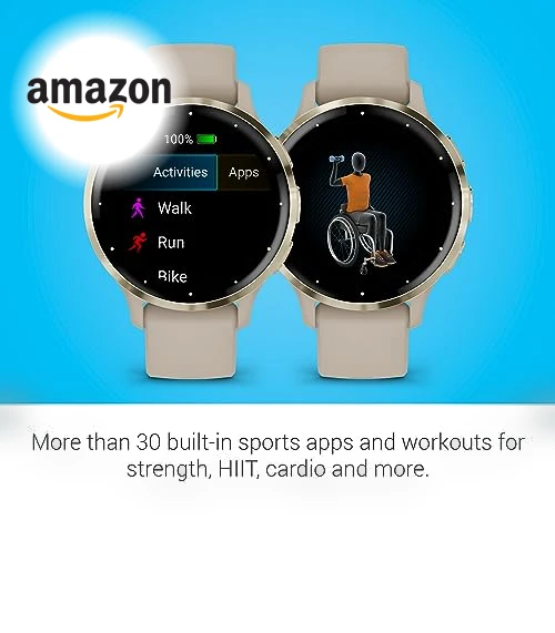 Venu 3S Smart Watch with AMOLED Display and Built-in GPS — Smartwatches, Garmin