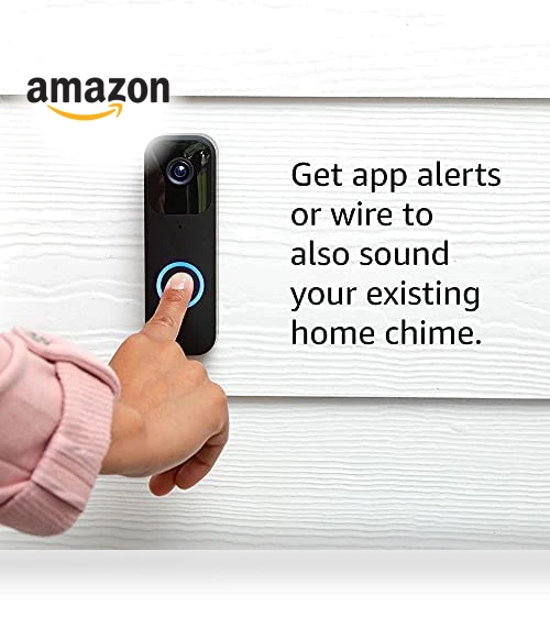 Video Doorbell, Two-way audio, HD video, motion and chime app alerts, Alexa enabled — Smart Home Security, Blink