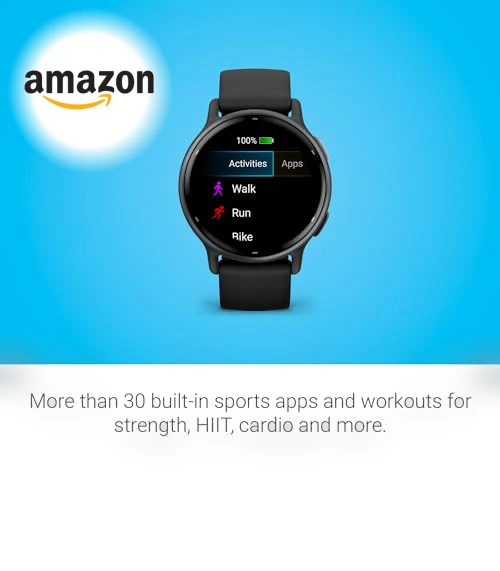 Health and Fitness GPS Smartwatch with AMOLED Display — Smartwatches, Garmin